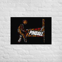 PINBALL WORDS PINBALL PLAYER POSTER