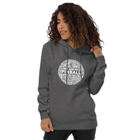 PINBALL WORDS WHITE BALL PINBALL HOODIE