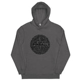 PINBALL WORDS BLACK BALL PINBALL HOODIE