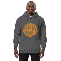 PINBALL WORDS ORANGE BALL PINBALL HOODIE