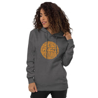 PINBALL WORDS ORANGE BALL PINBALL HOODIE