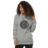 PINBALL WORDS BLACK BALL PINBALL HOODIE