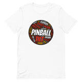 PINBALL WORDS PINBALL SHAPED PINBALL T-SHIRT