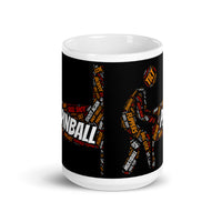 PINBALL WORDS PLAYER SHAPED PINBALL MUG