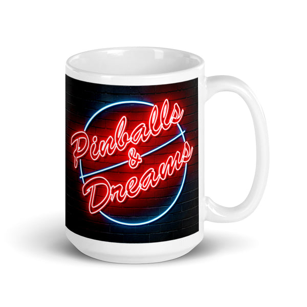 PINBALLS & DREAMS NEON PINBALL MUG