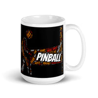 PINBALL WORDS PLAYER SHAPED PINBALL MUG