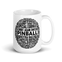 PINBALL WORD BALL BLACK PINBALL MUG